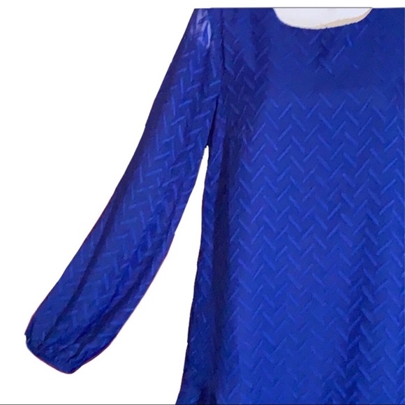 BCBGMaxAzria Blue Sapphire Ruffle Mini Dress Small $248 - Picture 4 of 8